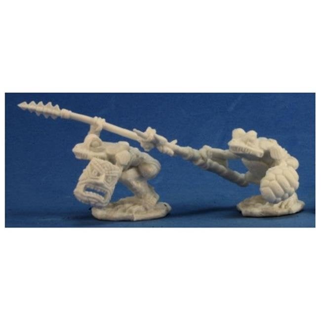 Reaper REM77268 Bones Squogs Warriors Miniature - 2 count - Image 1