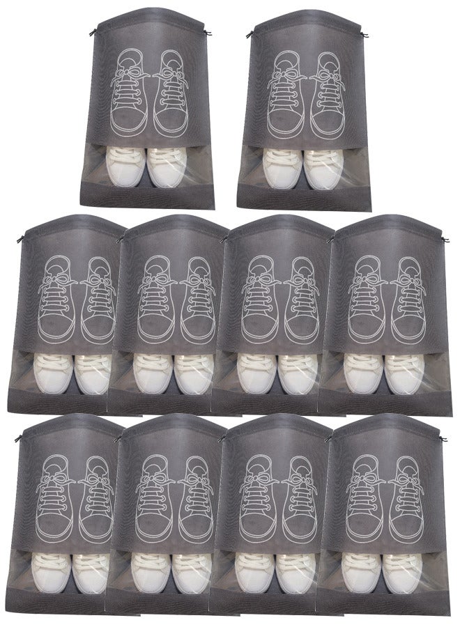 10-Pcs Portable Travel Shoe Bags - Image 1