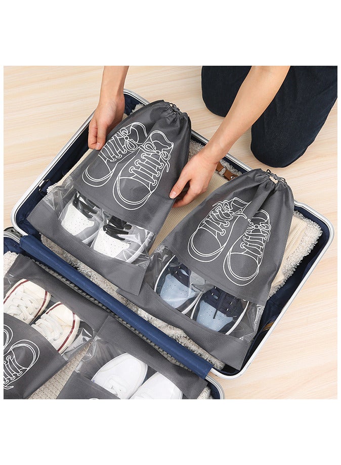 10-Pcs Portable Travel Shoe Bags - Image 3