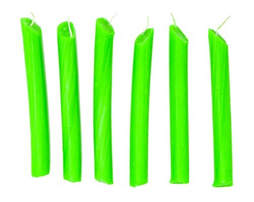 Funny Guy Mugs Solid Color Dripping Candle - Drip Candle Pack of 6 (Green) - Image 3