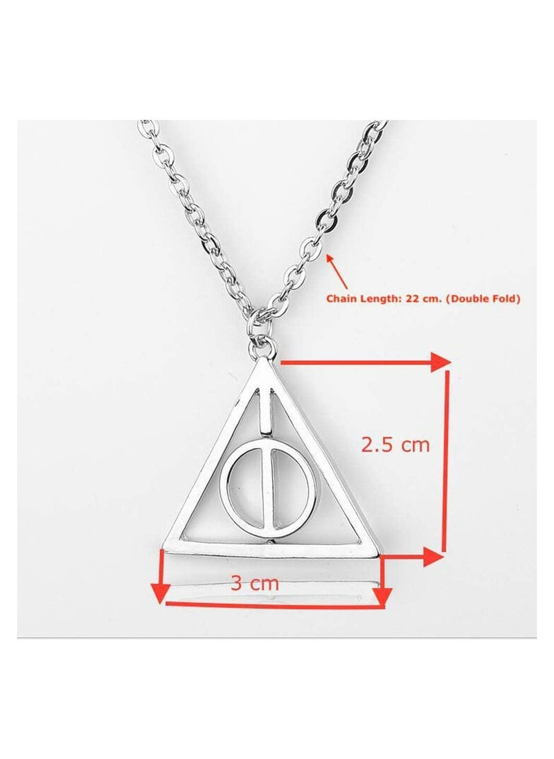Zchiko - Zchiko Harry Potter Deathly Hallows Necklace _Silver - Image 1