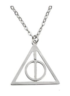 Zchiko Harry Potter Deathly Hallows Necklace _Silver