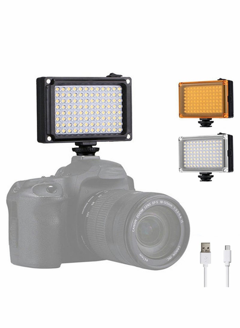 96 LED Video Light for Cameras & Camcorders - 5400K/3200K Filters, USB/Battery Powered, Perfect for Conferences & Streaming - Image 1