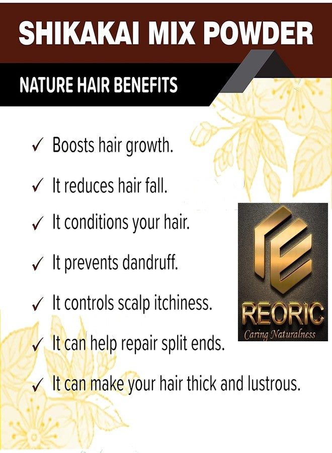 REORIC Shikakai Mix Powder for Hair (Contains Reetha, Amla, Bhringraj & Neem) - 100g - Image 3