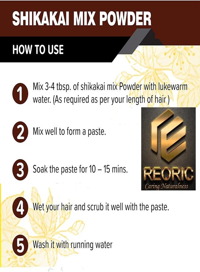 REORIC Shikakai Mix Powder for Hair (Contains Reetha, Amla, Bhringraj & Neem) - 100g - Image 4