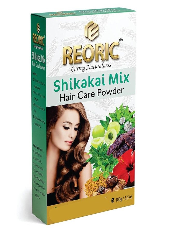 REORIC Shikakai Mix Powder for Hair (Contains Reetha, Amla, Bhringraj & Neem) - 100g - Image 1