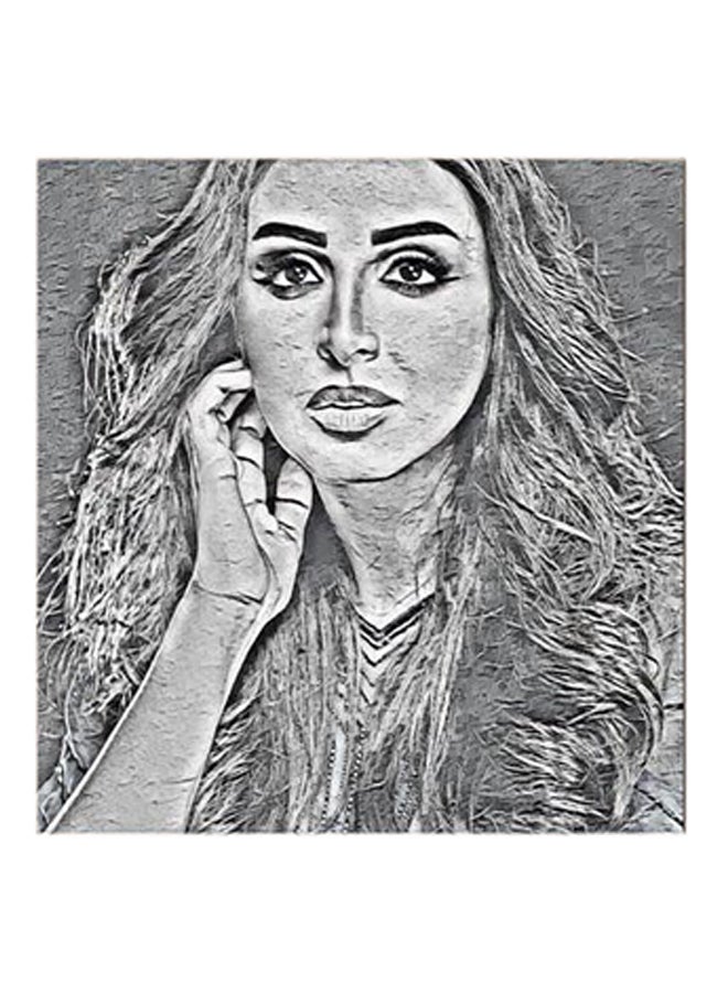 RYN Angham MDF Wall Art Grey/Black - Image 2