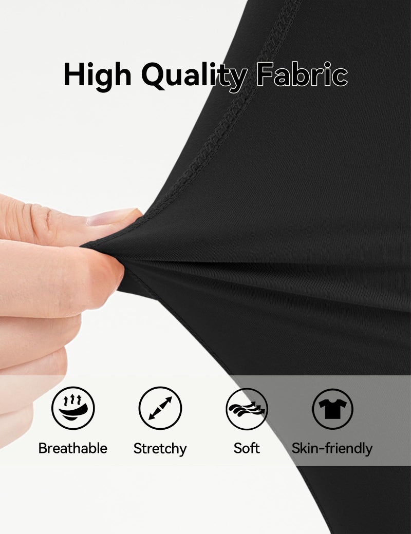 KEREDA Girls Flare Leggings High Waist Cross Bell Bottoms for Girls Yoga Dance Pants with Pockets Black 13-14 Years - Image 5