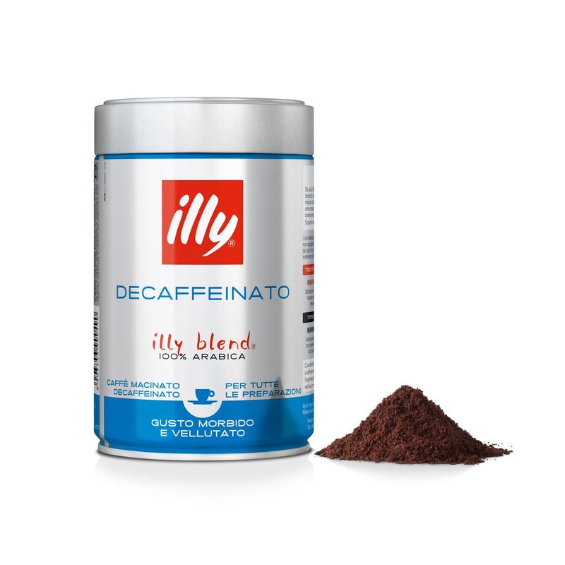 Illy Decaffeinated Ground Coffee - 8.8oz Can - Image 1