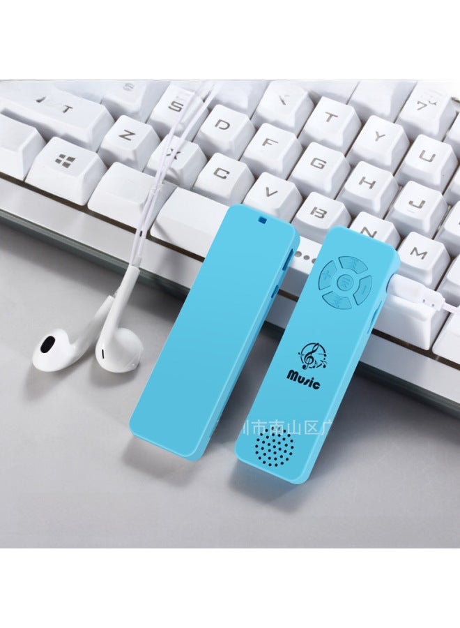 Ultra-thin Fashionable Student Sports Running Music Portable Player External Speaker Card Insertion Mp3 Player-Body Color:White-Memory Capacity:Plug-in Card (bare Metal)  - Image 2