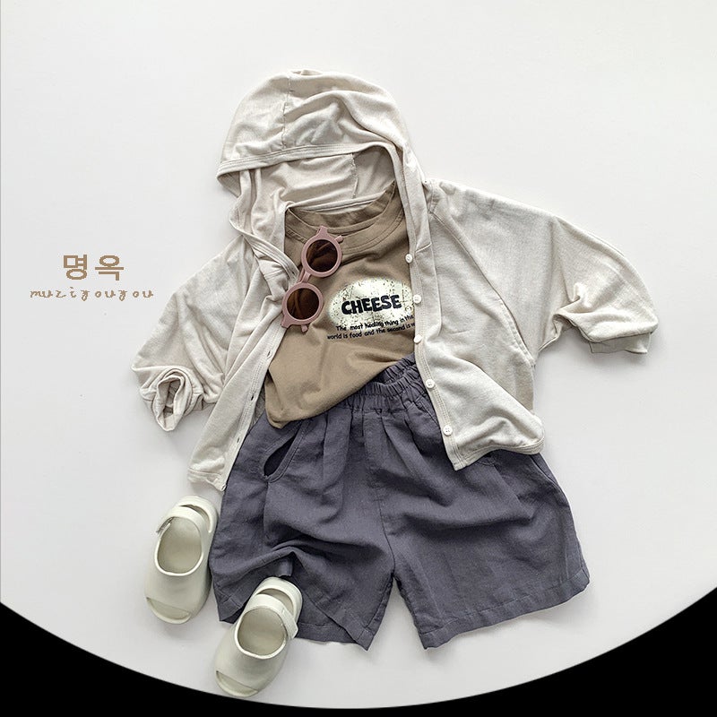Cool-Feeling Children'S Thin Sun-Protection Clothing Summer Boys And Girls Korean Style Air-Conditioning Cardigan Children'S Simple All-Match Jacket - Image 4