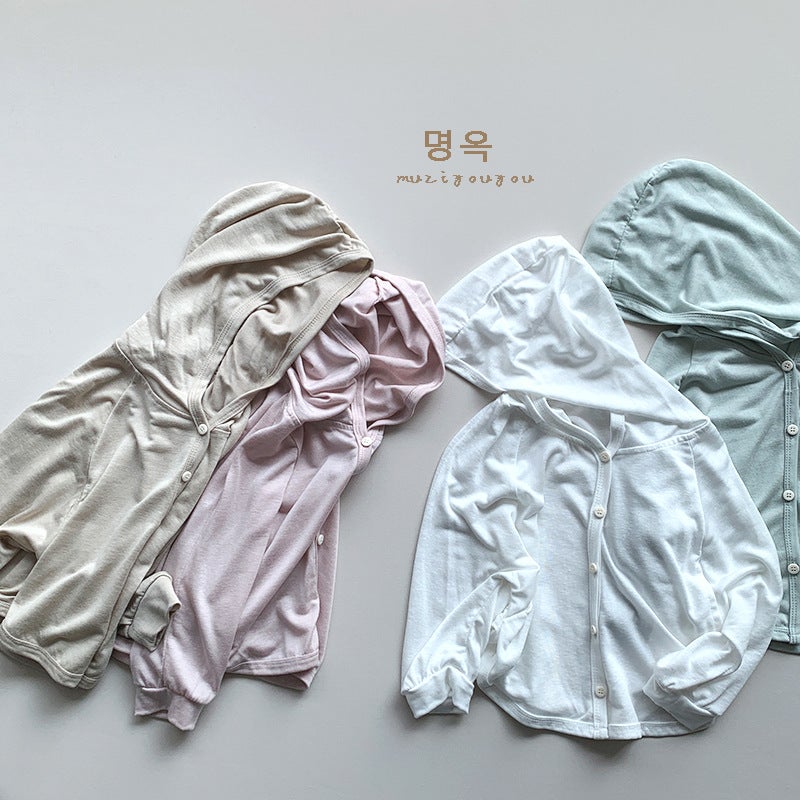 Cool-Feeling Children'S Thin Sun-Protection Clothing Summer Boys And Girls Korean Style Air-Conditioning Cardigan Children'S Simple All-Match Jacket - Image 2