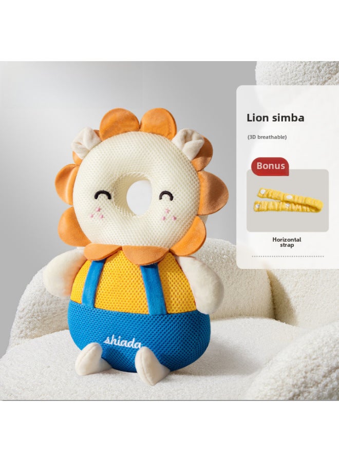 Baby Anti-fall Pillow Pillow Baby's Head Protection Anti-fall Cap Cartoon Children's Toddler Pillow Anti-collision Artifact Breathable Protective Pad