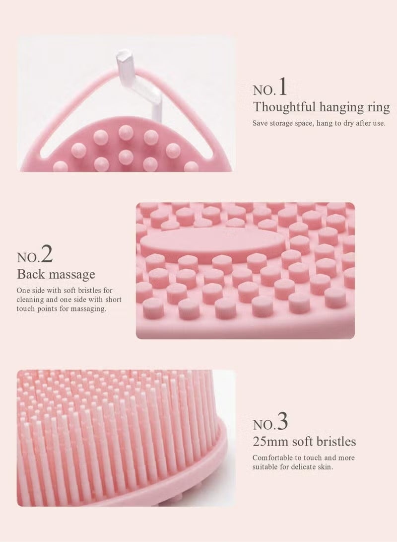 Ucanbe Silicone Bath Brush – Gentle Body & Shower Scrubber for Sensitive Skin, Kids, Women & Men | Soft Exfoliating Brush & Makeup Brush Cleanser, All Skin Types - Image 3