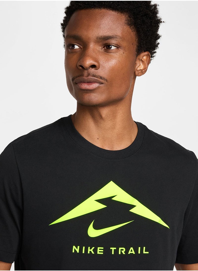 Nike Logo Dri-Fit Trail T-Shirt  - Image 3