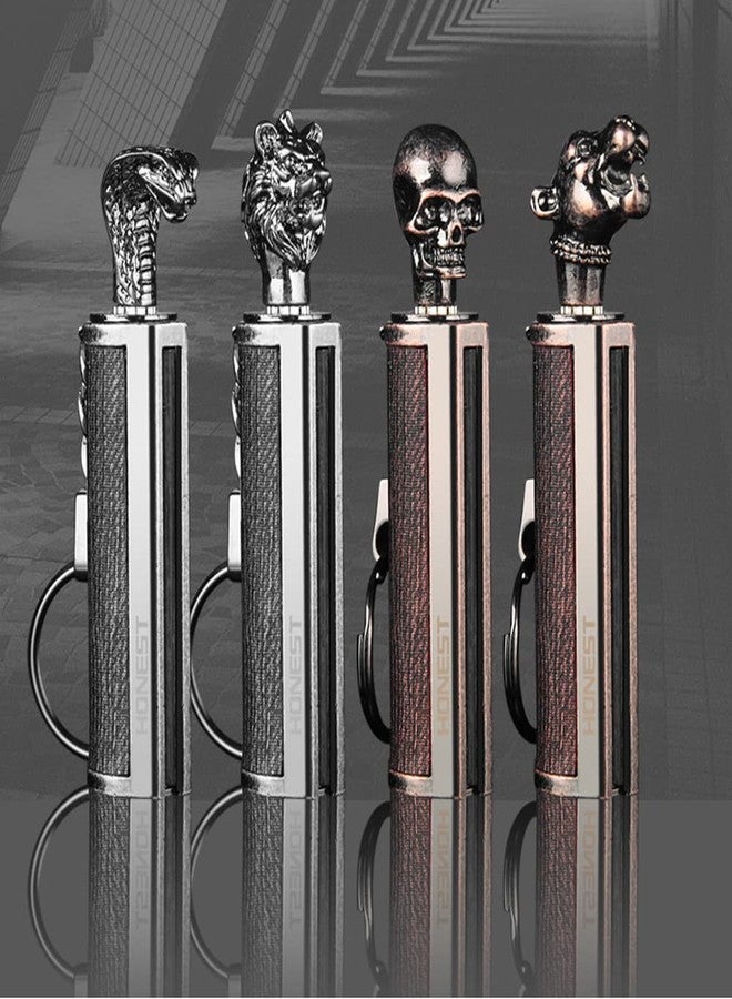 BIASTNR Permanent Match Keychain Lighter, Flint Matchstick Fire Starter Lighter, Reusable Flint Waterproof Camping Survival Gear - Image 5
