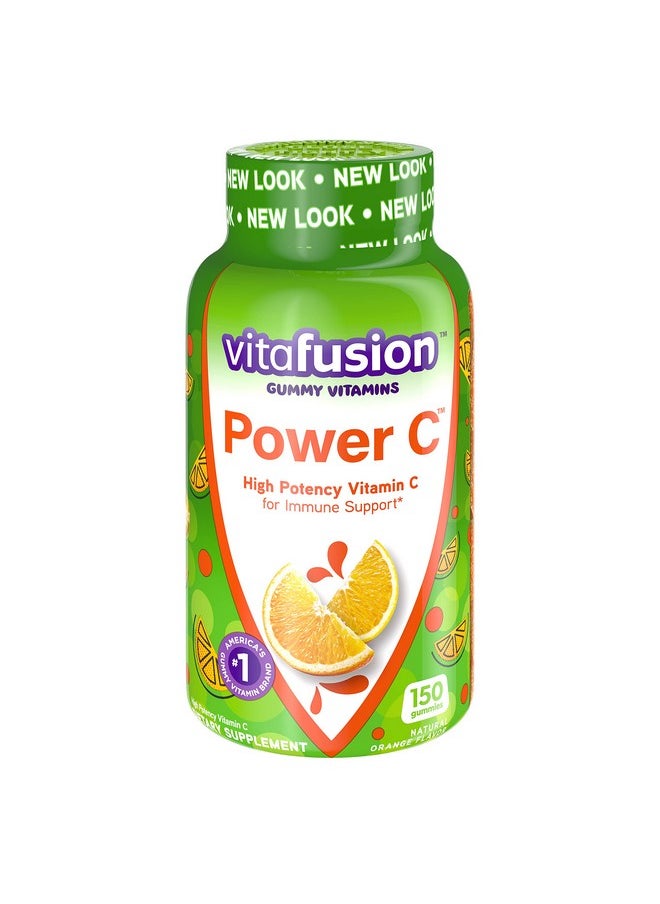 Vitafusion Vita Fusion Power C Adult Vitamins Immune Support Gummy Of Natural Orange Flavor High Potency Vitamin C And Nutrition 2 Pack Of 150 Gummies Dietary Supplement  - Image 3