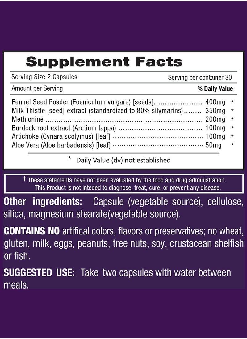 iRemedies - iLiver Detox Complex – 60 vegan capsules – gluten free - Image 1