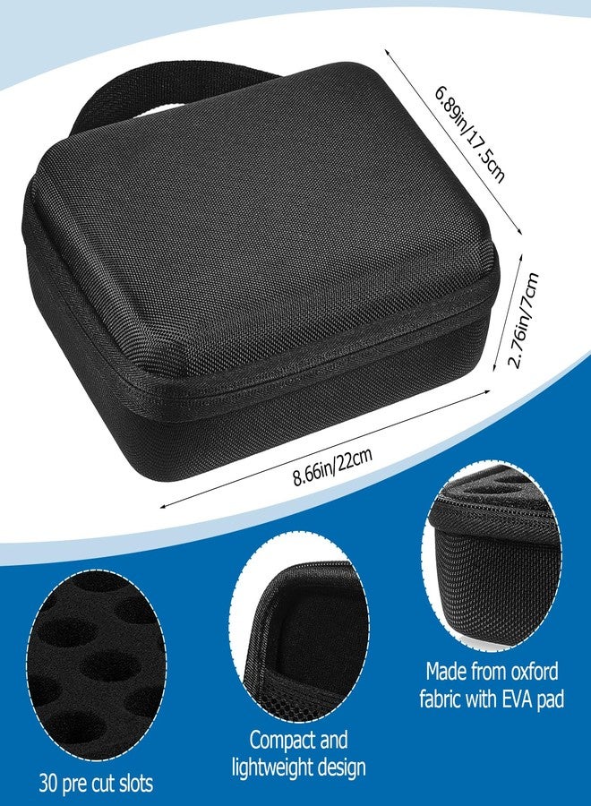 Wanheart 30-Slot Insulin Travel Case,Vial Storage Case with Mesh Pocket for Diabetic Accessories,Compact, Durable Insulin Vial Cooler for Travel and Home Organization,Perfect for 3ml Injection Vials - Image 2