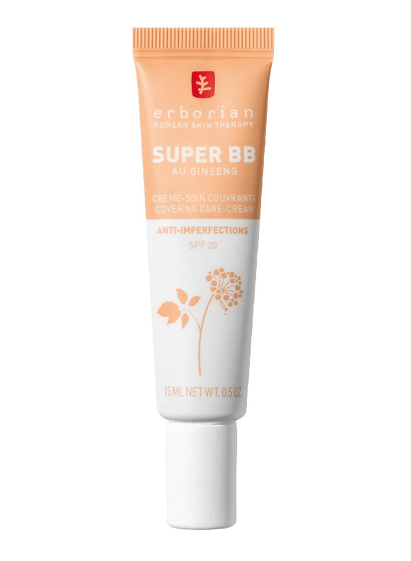 Erborian Super BB Cream with Ginseng SPF20 Anti-Imperfections dore 15ml - Image 1