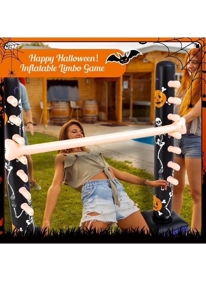 Threan Halloween Party Games Inflatable Limbo Game for Adults Easy Spooky Limbo Carnival Game Enhance Family Bonding for Indoor Outdoor Birthday Halloween Party Games Picnic Pool - Image 3