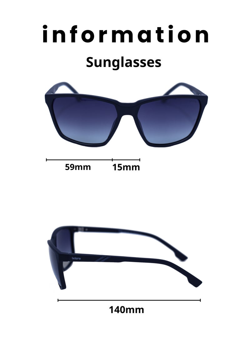 Baleno "Wayfarer Sunglasses with Polarized UV Protection Lenses – Lightweight, Durable Metal Frame for Men & Women, Perfect for Driving, Travel, and Outdoor Activities" - Image 3