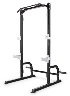 Marcy Squat Rack Durable Adjustable Strength Training Equipment With Multi-Grip Pull-Up Bar Olympic Plate Storage And Space-Saving Design For Home Gym  - Image 1