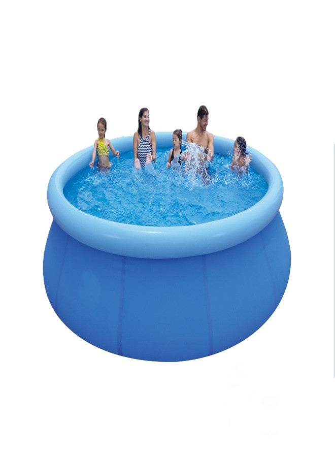 Jilani Inflatable Portable Pool Family Swimming Pool-Heavy-Duty PVC, Quick Inflation, Spacious for Kids, Adults, Outdoor Backyard Summer Fun (12FT Round x 30 inches Height) - Image 1