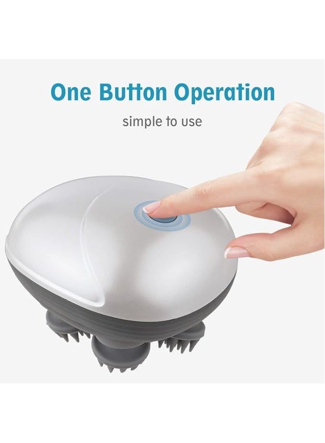 Smart Cordless Electric Head & Scalp Massager, Waterproof for Full Body Relaxation - Image 4