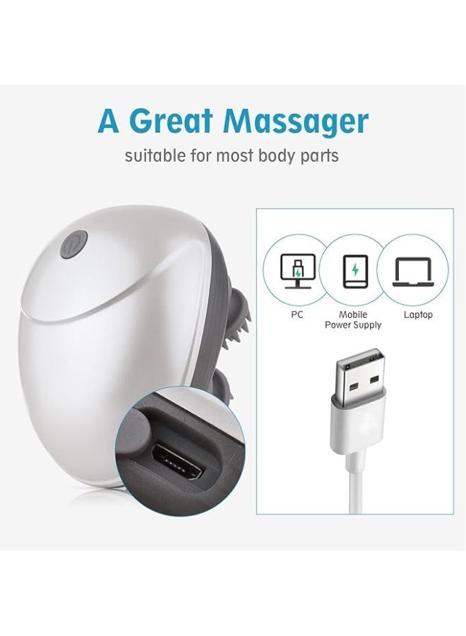 Smart Cordless Electric Head & Scalp Massager, Waterproof for Full Body Relaxation - Image 3