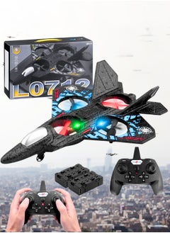 Generic RC Aeroplane 2.4GHz Remote Controlled Aeroplane L0712 Quadcopter Floating Fighter Plane RC Aeroplane RTF for Beginners, Children and Adults, APlane Toy with Coloured Lights USB Charging  - Image 2