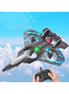 Generic RC Aeroplane 2.4GHz Remote Controlled Aeroplane L0712 Quadcopter Floating Fighter Plane RC Aeroplane RTF for Beginners, Children and Adults, APlane Toy with Coloured Lights USB Charging  - Image 1