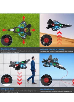 Generic RC Aeroplane 2.4GHz Remote Controlled Aeroplane L0712 Quadcopter Floating Fighter Plane RC Aeroplane RTF for Beginners, Children and Adults, APlane Toy with Coloured Lights USB Charging  - Image 5