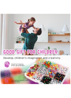 ESSEN Seed Beads and Alphabet Letter Beads Jewellery Making DIY Bracelet Craft Kit for Girls - 4614+ pcs  - Image 3