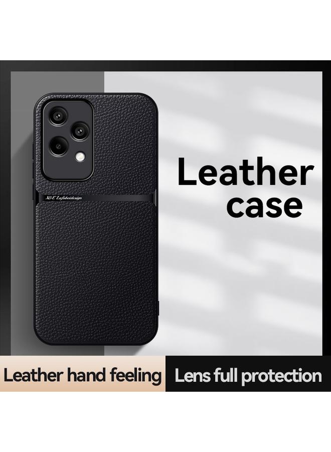 S-TOP Case For Honor 200 Lite Global Litchi Leather Magnetic Full Coverage Shockproof Phone Case - Image 2