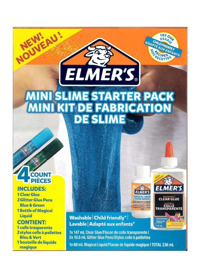 Elmers 4-Piece Mini Slime Kit Multicolour - Image 1