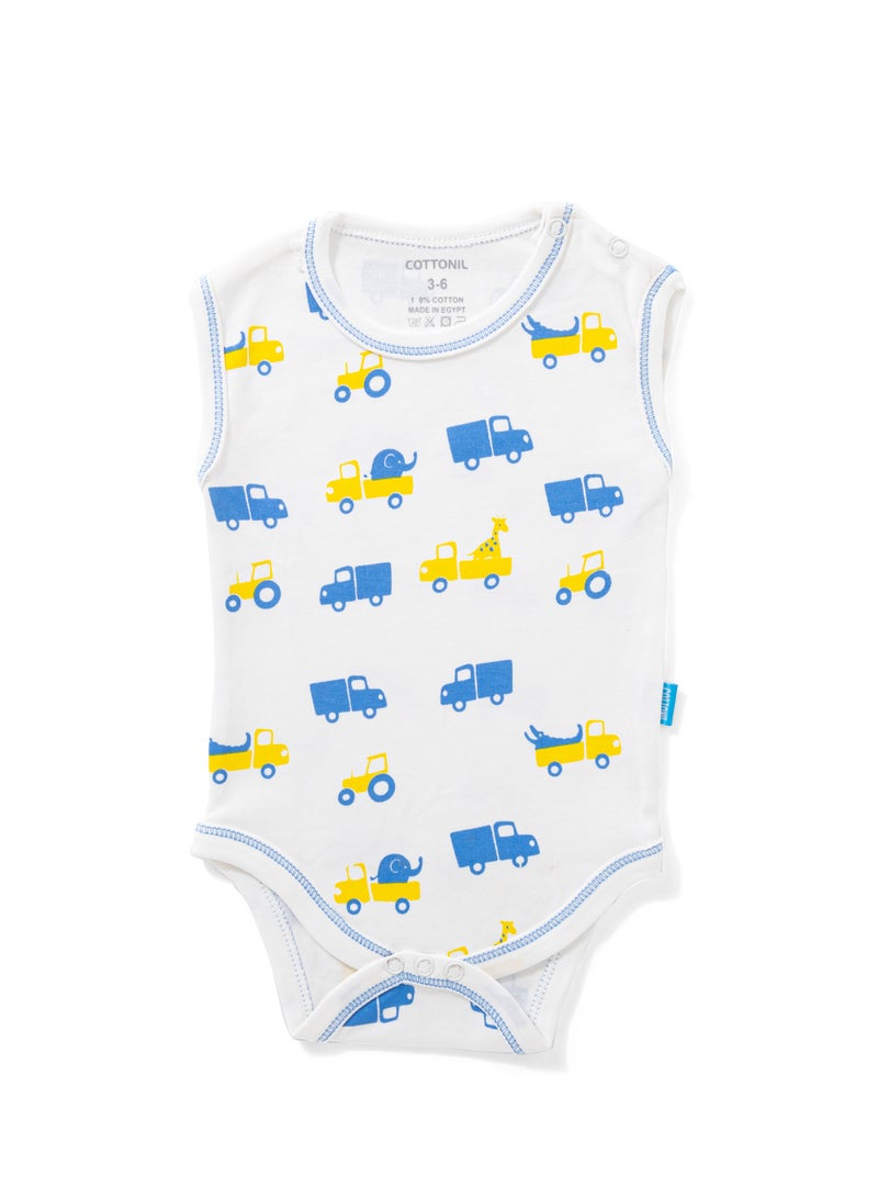 COTTONIL Pack of 6 Cotton Wide Cut Bodysuit for Baby - Image 5