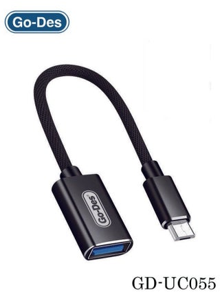 GD-UC055 Micro OTG USB Cable -- USB-C to USB Adapter for Smartphones & Tablets || High-Speed Data Transfer & Charging – Compatible with Android, Tablets, and More –- Compact and Portable OTG Solution for On-the-Go Use - pzsku/Z449FDF8F55834B931D11Z/45/1743934188/612d7eb8-083d-4667-9fff-351cba1dce61