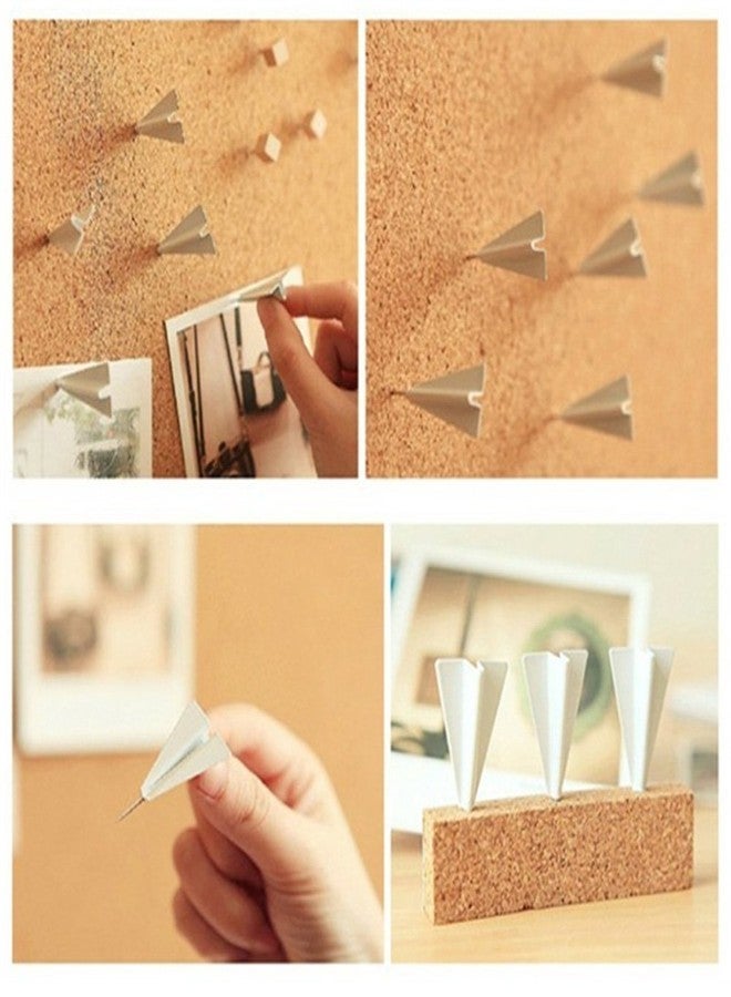 Hdtyyln 12Pcs Push Pins Tacks, Airplane Pushpins Plastic Head with Steel Tips, Clear Tacks with Box, Push Pins for Bulletin Board, Decorative Thumb Tacks, Fun Tacks for Cork Board Message Board - Image 3