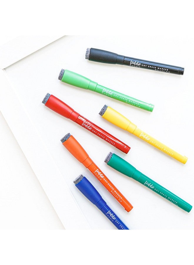 Loddie Doddie 10 Assorted Colored Dry Erase Magnetic Whiteboard Markers With Eraser Caps, 10 Unique Bright And Bold Colors, Medium Point, Low Odor, Non Toxic - Image 5