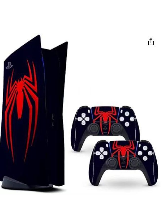 Loquat Chivalrous PS5 Stickers Full Body Stickers Spider-Man 2 Limited Edition Stickers Film Protector Limited-Color:ps5 Optical Drive Version Sticker 1  - Image 1