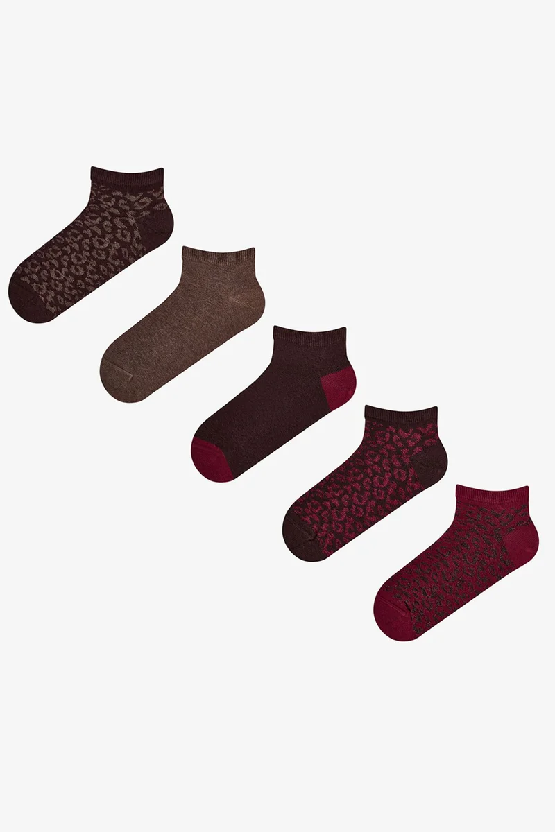 بنتي PENTI Leopard Everyday Pair Ankle Socks