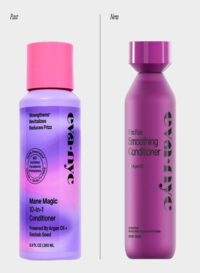 Eva NYC Anti-Frizz Conditioner with Argan Oil + Sunflower Seed Oil - Soft, Shiny + Nourished Hair - For Frizzy, Medium to Thick Hair Types - Sulfate-Free - Warm Vanilla Scent - Value Size 31 fl oz - Image 3