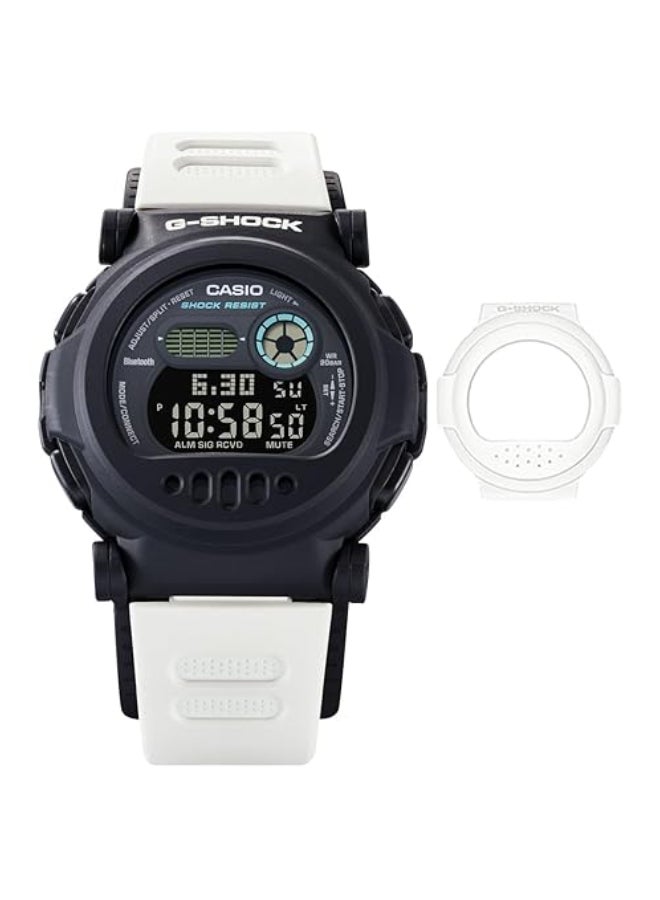 Casio Men Watch- G-SHOCK Digital science fiction white design Black Dial Resin Band G-B001SF-7DR - Image 1