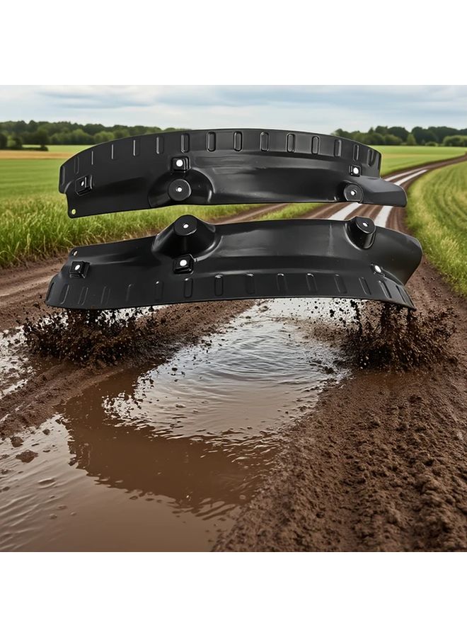 2pcs For Geely Monjaro 2021 Mud Flaps Durable Black Flexible Mudguards Scratch Resistant - Image 2