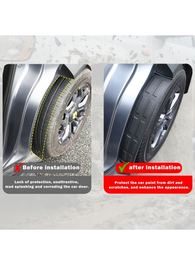 2pcs For Geely Monjaro 2021 Mud Flaps Durable Black Flexible Mudguards Scratch Resistant - Image 5