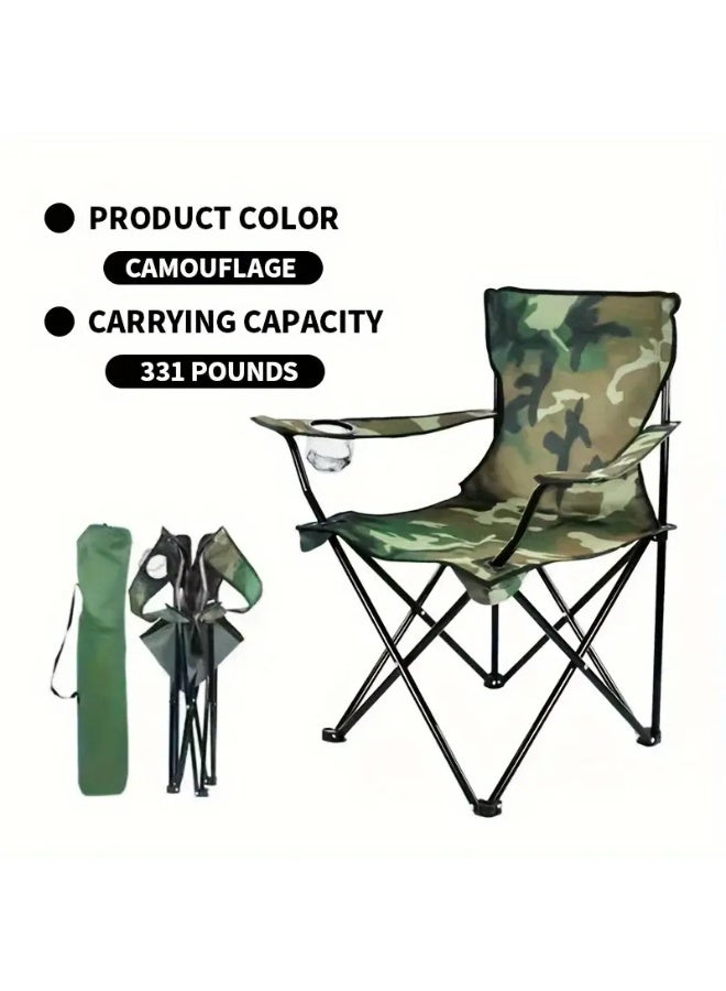 بريمو بلس كراسي تخييم ,كرسي قابل للطي للشاطئ والحديقة  أخضر جيشي - Image 2