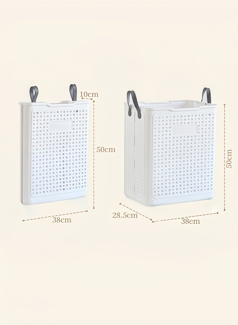 HQ-GAMING Foldable Laundry Basket, Laundry Hamper, Large Capacity Portable Dirty Laundry Basket, Lightweight Foldable Laundry Bin, Space-Saving Laundry Hamper, for Home, Laundry, Travel - Image 2