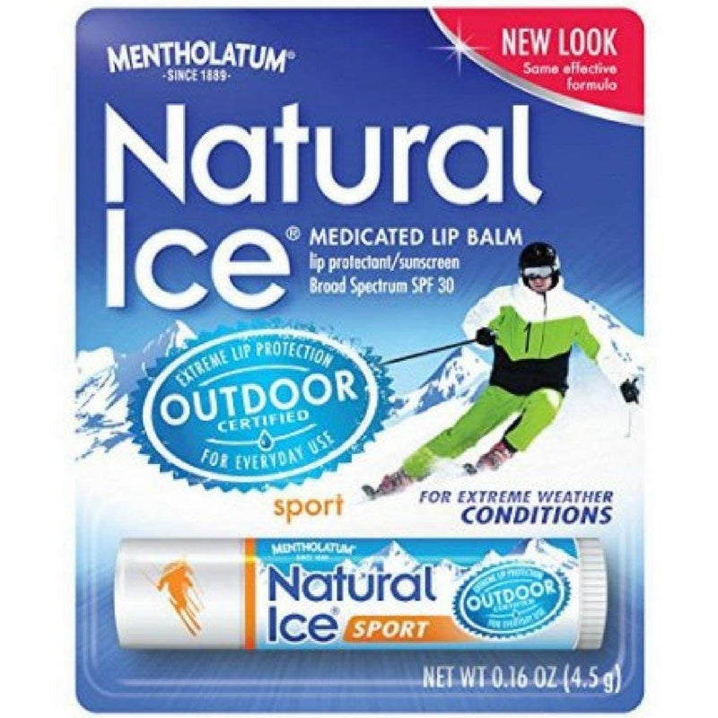 Mentholatum Natural Ice SunscreenLip Protectant SPF 30 Sport 1 Each Pack of 6