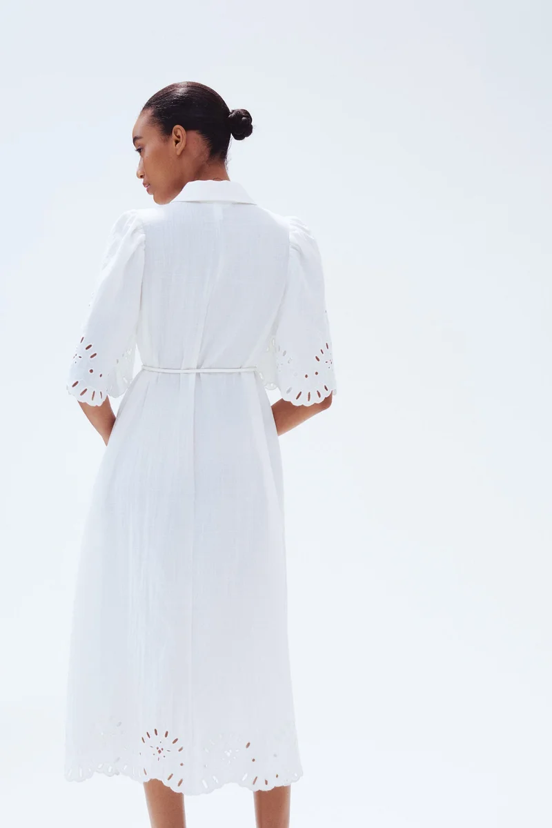 H&M Broderie anglaise shirt dress